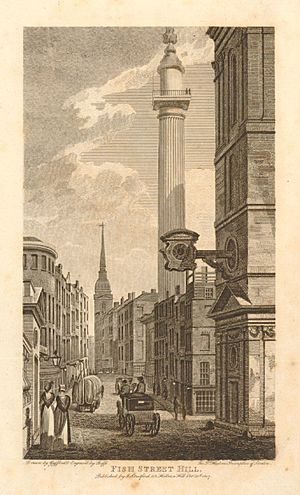 Fish Street Hill engraved by John Roffe after Edward Gyfford