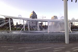 Fountain in First Ward Park, Charlotte, NC