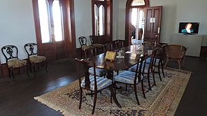 Glengallan Homestead, dining room, 2015
