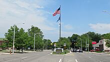 Grosse Pointe Park along Jefferson Ave