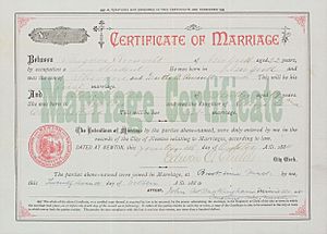 Houghton MS Am 1541.9 (119) - Roosevelt marriage certificate