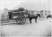 Immigrants Being Transported on Horse-Drawn Wagon, Buenos Aires, Argentina