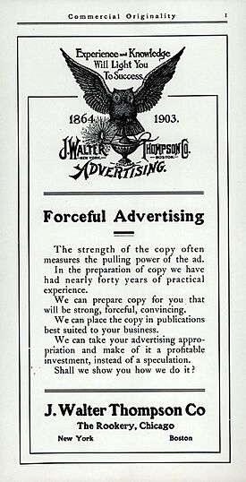 J. Walter Thompson Advertisement 1903