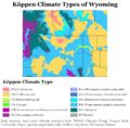 Köppen Climate Types Wyoming