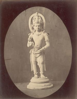 KITLV 87605 - Isidore van Kinsbergen - Hindu-Javanese sculpture at Telaga in Kuningan - Before 1900