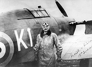 Keith Park and his Hurricane OK1, 1941