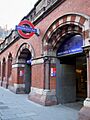 King's Cross St Pancras tube stn Euston Rd NW entrance
