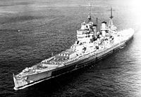 King George V class battleship 1945