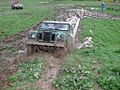 Land Rover Series III mud bogging