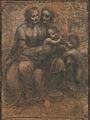 Leonardo da Vinci - Virgin and Child with Ss Anne and John the Baptist