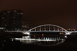 Main Street Bridge at night (Columbus, OH)