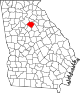 State map highlighting Walton County