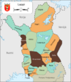 Map of Lapland, Finland-fi
