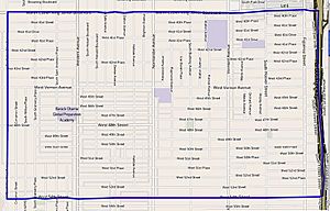 Map of Vermont Square, Los Angeles, California