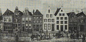 Markt Zaltbommel omstreeks 1850
