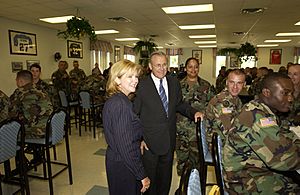 Marsha Blackburn with Donald Rumsfeld