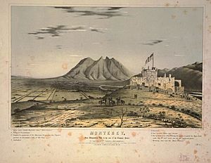 Monterrey 1847 litografía de F. Swinton