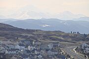 Mount Evans as seen from Castle Rock CO
