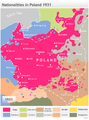Nationalities in Second Polish Republic ca. 1931