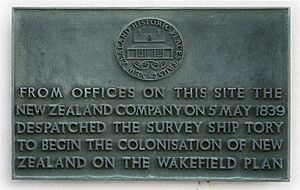 New Zealand Company plaque