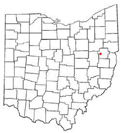 Location of Dellroy, Ohio