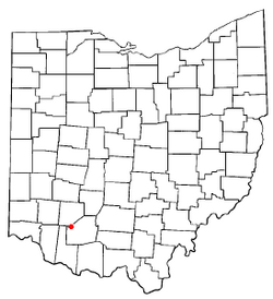 Location of Lynchburg, Ohio