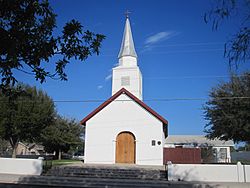Historic Our Lady of Refugio Catholic Church is located at the intersection of Laredo and Washington streets across from the Blas Maria Uribe Plaza in San Ygnacio