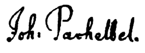 Pachelbel signature