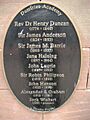 Plaque of Notable Students at Dumfries Academy