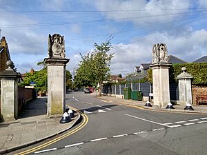 Portmore Park gate piers, Weybridge, Surrey