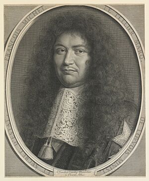 Portrait of the Marquis de Louvois, engraved by Robert Nanteuil – Gallica btv1b550039669