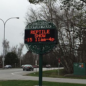 Richmond Nature Park Entrance Sign