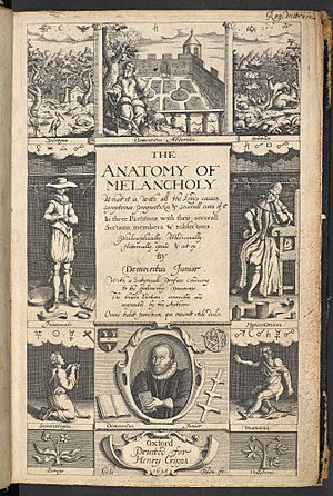 Robert Burton's Anatomy of Melancholy, 1626, 2nd edition