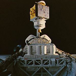 STS-61-C SATCOM Ku-1 deployment
