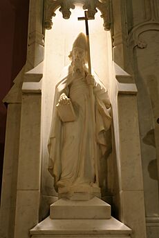 Saint John the Evangelist Church (Logan, Ohio) - high altar statue, St. Edmund of Abingdon