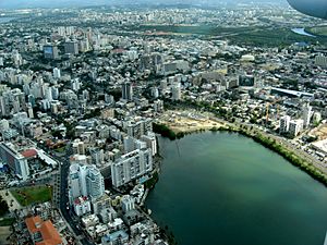 Aerial view of Santurce
