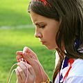 Scout Girl in Concentration