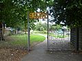 Sculptured entrance to Beaversfield Park in Hounslow - Geograph 2558082.jpg