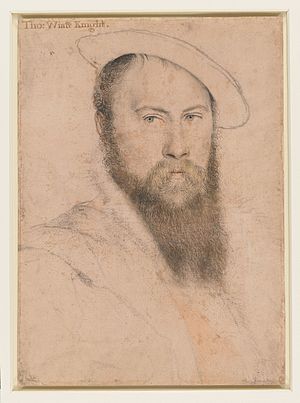 Sir Thomas Wyatt (1) by Hans Holbein the Younger