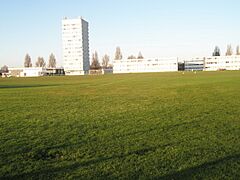 Sports field in front of University of Portsmouth Halls of Residence - geograph.org.uk - 1071294