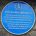 Stocks Hill Bramley Blue Plaque