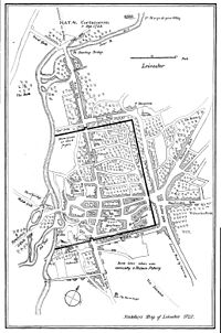 Stukeley Leicester Map 1722