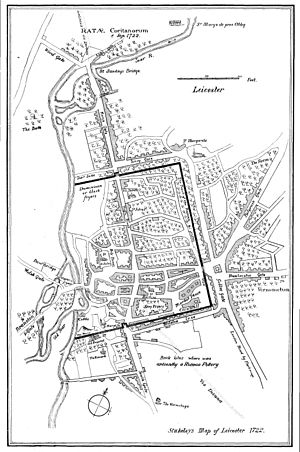 Stukeley Leicester Map 1722