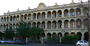 Three storey terraces in drummond street carlton