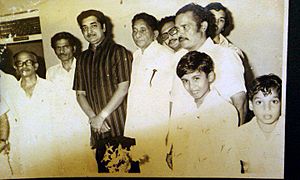 Thukalil Syed Mohamed with Prem Nazir in Perumbavoor.