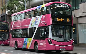 Translink Metro Bus, Wellington Place, Belfast (July 2023)