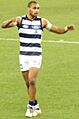Travis Varcoe playing for Geelong