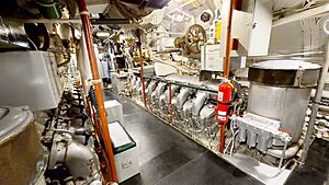USS Cod, Engine Room, GM Cleveland Model 248 Engine