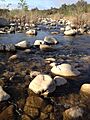 Ventura River flow through cobble