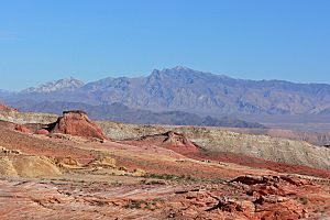 Virgin Mountains from Valley of Fire 2
